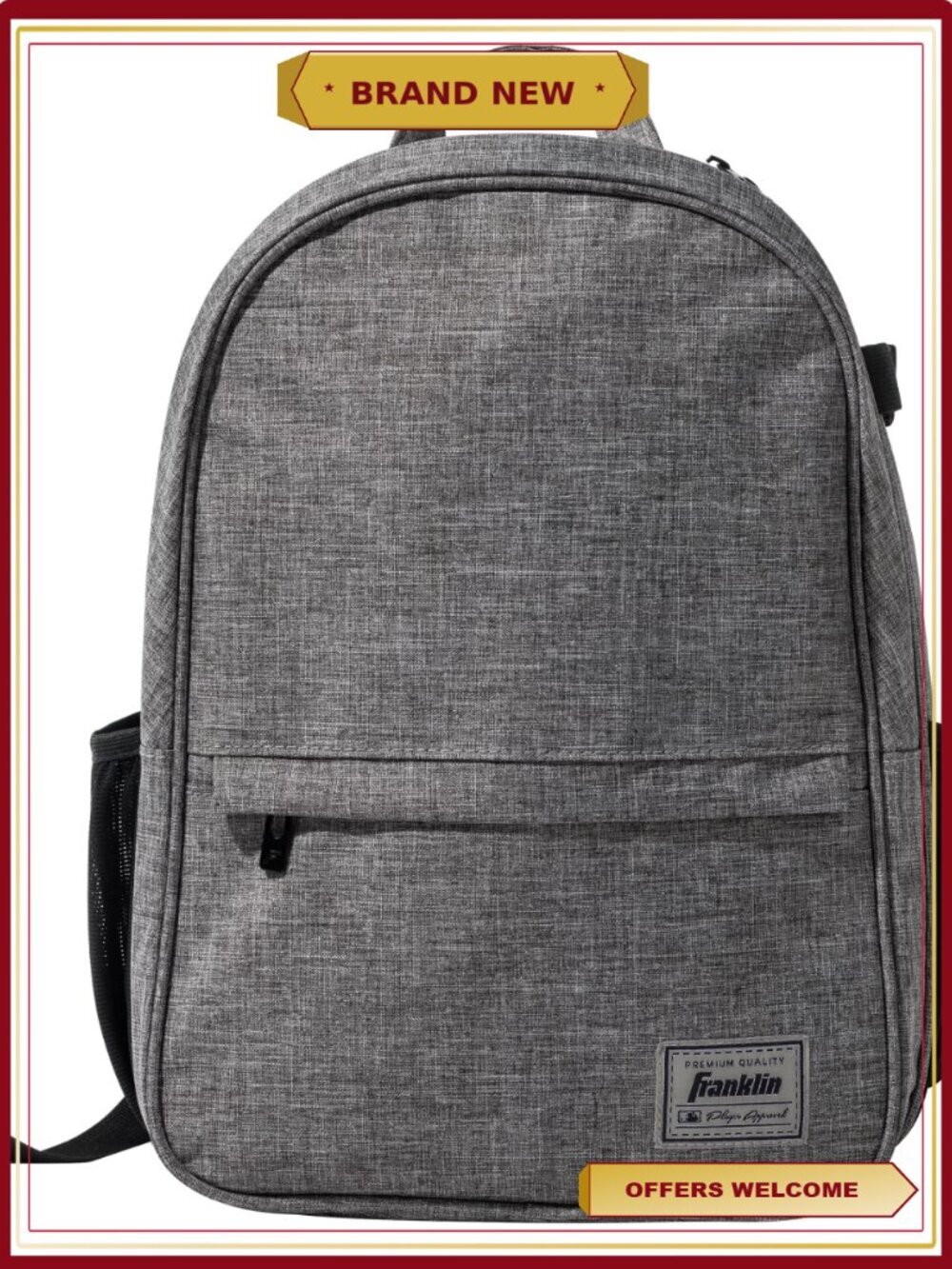Youth MLB Backpack Baseball School Everyday Use Gear Bag with Fence Hook